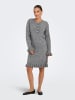 ONLY Strickkleid in Medium Grey Melange