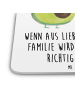 Mr. & Mrs. Panda Untersetzer Avocado Pärchen mit Spruch in Weiß