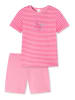 Schiesser Kurzer Schlafanzug Basic Kids in Rosa