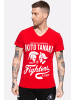 Akito Tanaka Akito Tanaka T-Shirt mit Frontprint Gladiator Fighters in rot