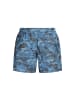 NORWAY 1963 Blau Polyester Herren Bade Boxershorts