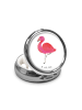 Mr. & Mrs. Panda Pillendose Flamingo Classic ohne Spruch in Weiß