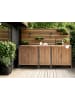 Beliani Gartenküche IVREA in Braun/Grau - (W) 50 x (H) 92 x (L) 50 cm