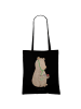 Mr. & Mrs. Panda Shopping Bag Bär Arzt ohne Spruch in Schwarz
