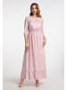 faina Damen Maxikleid in Rosa