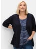 sheego Strickjacke in tiefblau