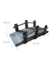 relaxdays Gartenbrücke in Braun - (B)32 x (H)25 x (T)70 cm