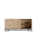 Giner y Colomer Handgeschnitztes und handgefertigtes Sideboard aus Mangoholz 180 cm in Brown