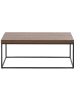 Beliani Couchtisch DELANO in Braun/Schwarz - (W) 60 x (H) 40 x (L) 100 cm