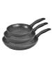 Stoneline Pfannen-Set 3-teilig | ohne Deckel in Anthrazit