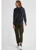 Oxmo Hoodie OXNimma 21300544ME Bequemer Sweat-Hoodie in Samt-Optik in Blau