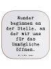 Mr. & Mrs. Panda Bierdeckel Spruch Wunder beginnen mit Spruch in Weiß