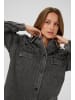Kaffe Jacke KAjaiden Loose fit in Dark grey washed denim