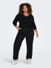 ONLY Carmakoma Strick Pullover Langarm V-Neck CARMARGARETA in Schwarz-2