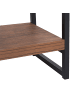 Beliani Bücherregal TIFTON in Braun/Schwarz - (W) 100 x (H) 155 x (L) 30 cm