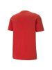 Puma T-Shirt 1er Pack in Rot/Schwarz