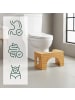 relaxdays Toilettenhocker - (B)44,5 x (H)19,5 x (T)25 cm