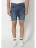 KOROSHI Bermuda Jeans Schnitte Stretch Regular Fit in blau