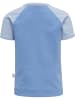 Hummel Druckknopf T-Shirt Raglanärmel Hmlaslan Jungen in SILVER LAKE BLUE