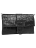 Cluty Abendtasche echt Leder in schwarz