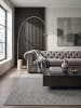 KADIMA DESIGN Flachwebteppich Uni BROYE Polypropylen Grau 140 x 200 cm in Grau