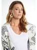 usha FESTIVAL Damen Strick Cardigan in Wollweiss Schwarz