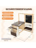 COSTWAY 6 in 1 Standtafel Set ab 3 Jahren in Braun