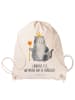 Mr. & Mrs. Panda wander rucksack Katze König mit Spruch in Creme