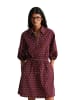 Marc O'Polo DENIM Kurzer Seersucker-Kleid A-Shape in Dark Red