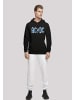 F4NT4STIC Basic Hoodie ACDC Rock Band Blue Ice Logo in schwarz