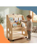 relaxdays Bücherregal Kinder "Bär" in Natur - (B)70 x (H)85 x (T)29,5 cm