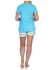 NORMANN Shorty kurzarm Pyjama und - 73806 in hellblau