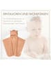 MOYO Baby Badeponcho mit niedlichen Bärenohren in Puder - 75x75cm