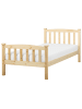 Beliani Einzelbett GIVERNY in Braun - (W) 99 x (H) 83 x (L) 208 cm