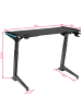 tectake Höhenverstellbarer Computertisch, 1300 x 672 x 720 - 1210 mm