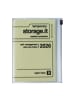 Marks Europe Kalender - MARK'S 2025/26 Taschenkalender, A6 Storage.it, Yellow