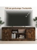COSTWAY TV Schrank mit 2 Schiebetüren 150 x 39 x 60 cm in Braun