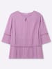 sheego 3/4-Arm-Bluse in orchidee