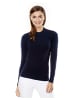 Vincenzo Boretti Pullover gerader Schnitt in dunkelblau