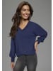 Laura Scott Chiffonbluse in dunkelblau