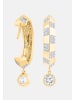 Ethische Diamanten Ohrringe aus 375 Gelbgold mit Lab Grown Diamant