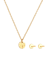 Elli Schmuckset 925 Sterling Silber Geo in Gold