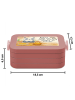 Mr. & Mrs. Panda Bento-Brotdose Panda Pommes Gebet Design mit Sp... in Rot Pastell