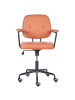 Beliani Bürostuhl PAWNEE in Orange/Schwarz - (W) 62 x (H) 88 x (L) 64 cm