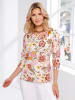 Sieh an! 3/4-Arm-Shirt in champagner-hortensie-bedruckt