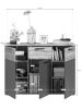 ebuy24 Sideboard Mason 1 Eiche Dekor 120 x 40 cm
