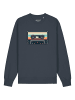 wat? Apparel Sweatshirt Retro Kassette in India Ink Grey