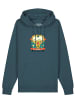 wat? Apparel Sweatshirt Hippies Bus in Petrol