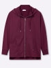 sheego Sweatjacke in bordeaux
