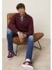 Man's World Strickjacke in bordeaux melange